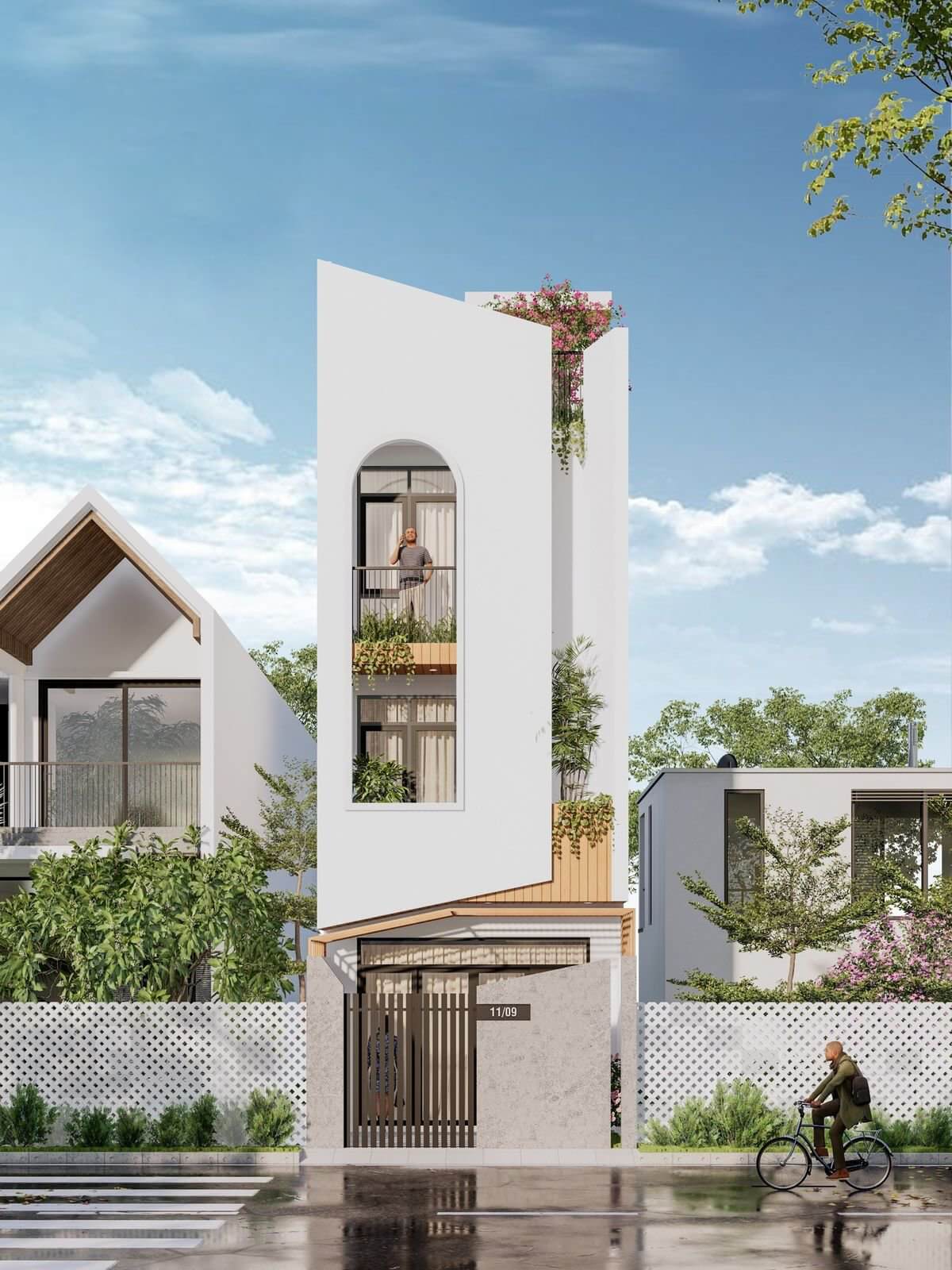 Mẫu nhà vườn 2026 phong cách Tropical Modern