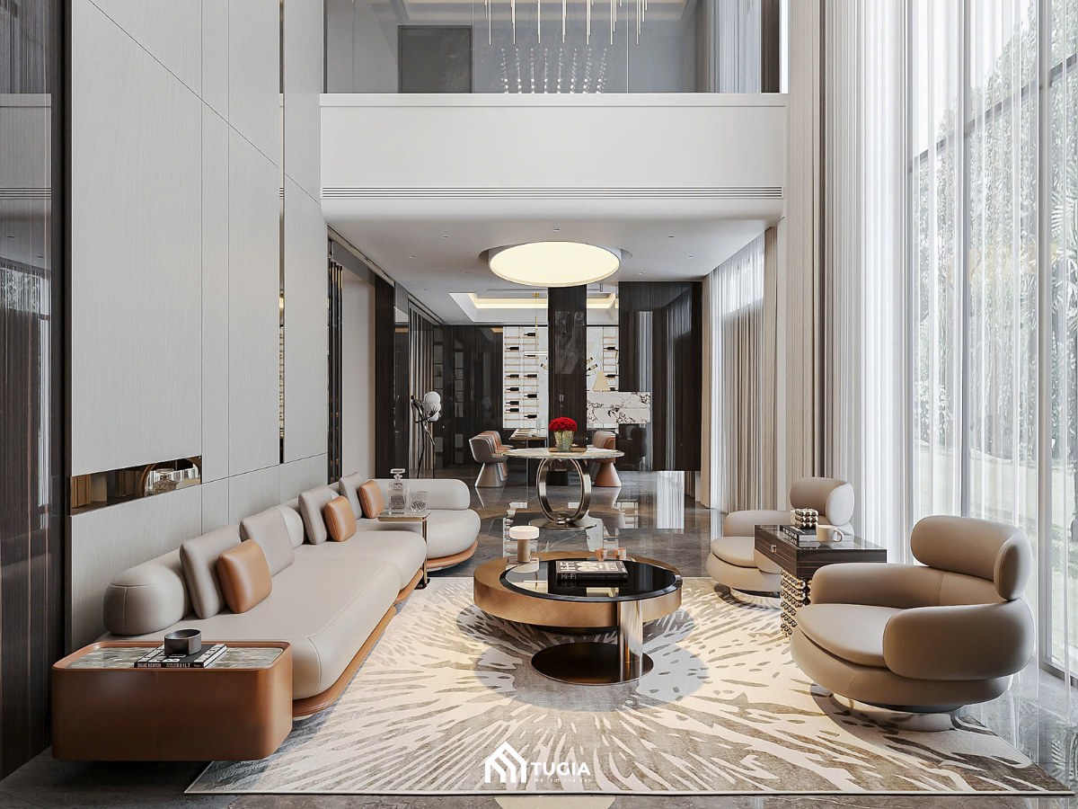Thiết kế nội thất phòng khách đem lại nhiều lợi ích cho gia chủ