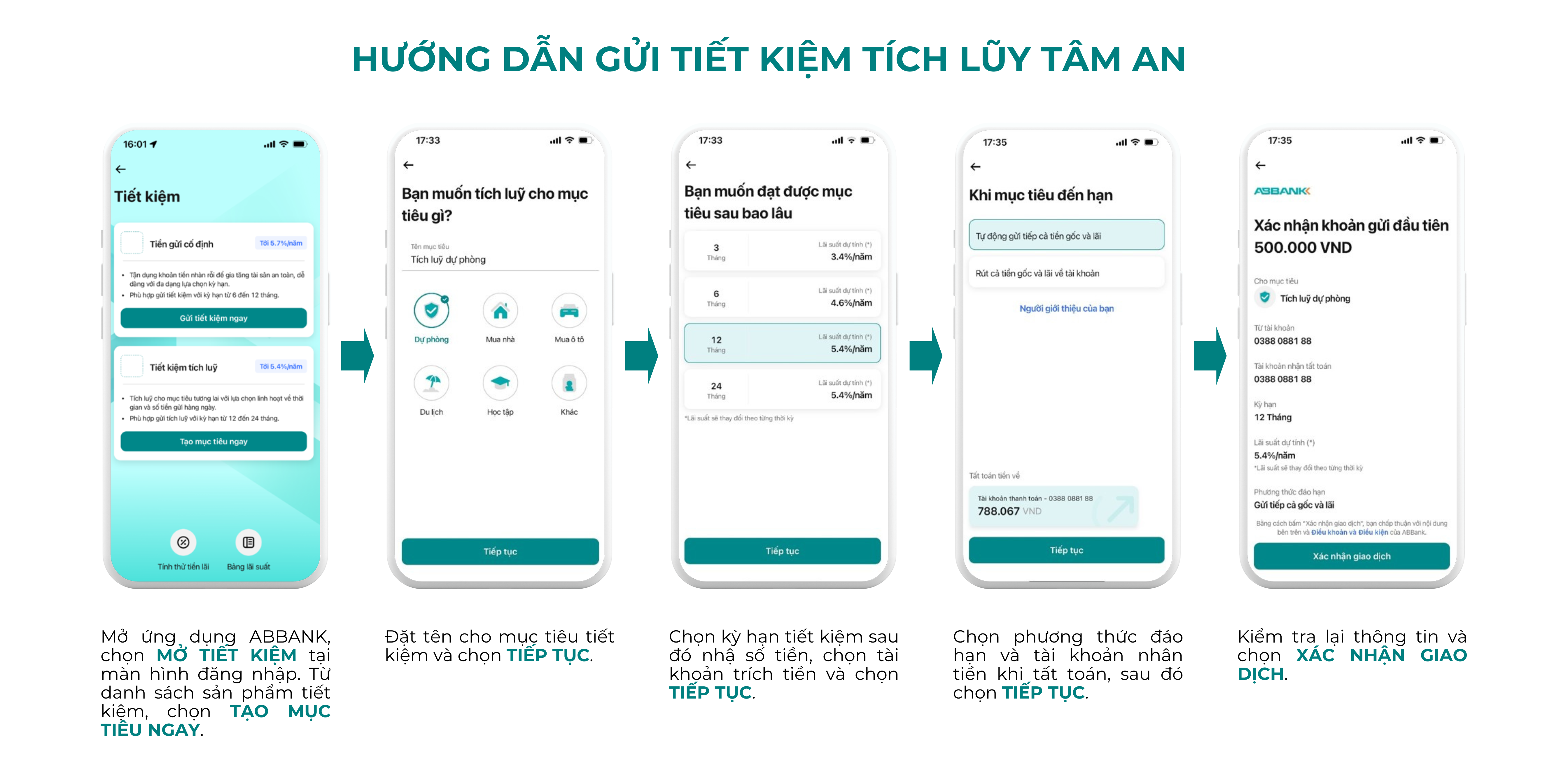 Hướng dẫn gửi tiết kiệm tích lũy