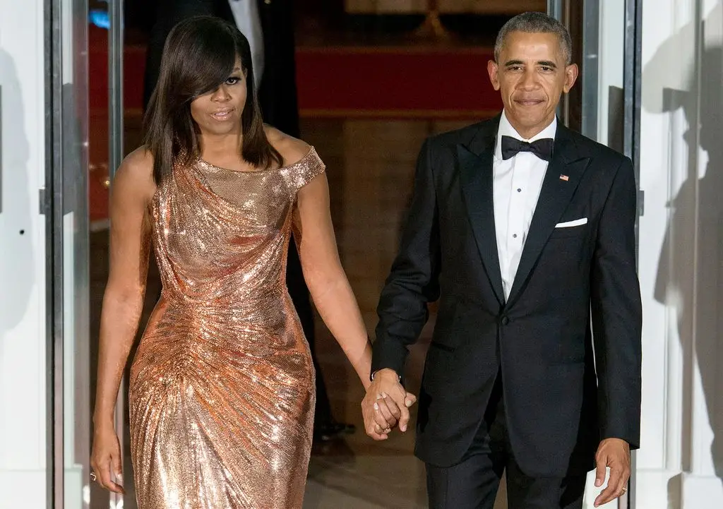 Michelle Obama và Barack Obama trong một khoảnh khắc gia đình