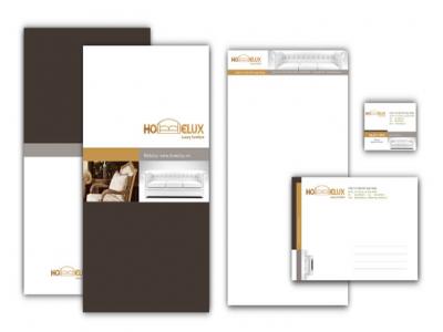 Thiết kế logo và hệ thống nhận diện thương hiệu nội thất HomeLux