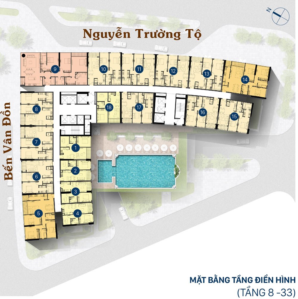 Sơ đồ mặt bằng căn hộ