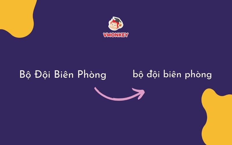 Quy tắc không viết hoa và viết tắt
