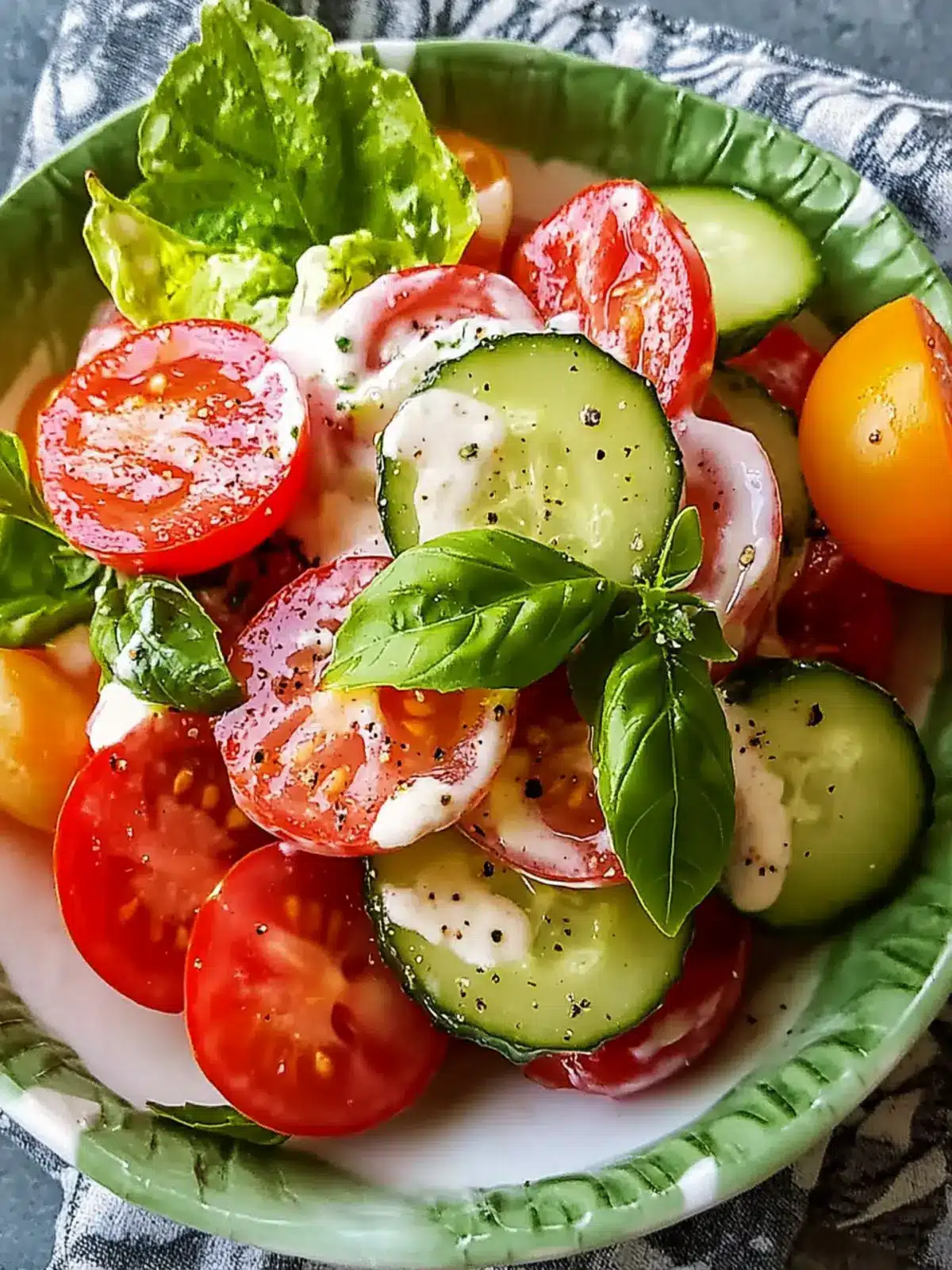Gợi ý món ăn kèm với salad dưa chuột cà chua