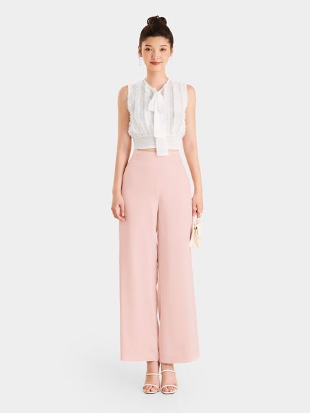 Quần cạp cao phối croptop