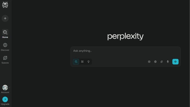 Perplexity AI research tool