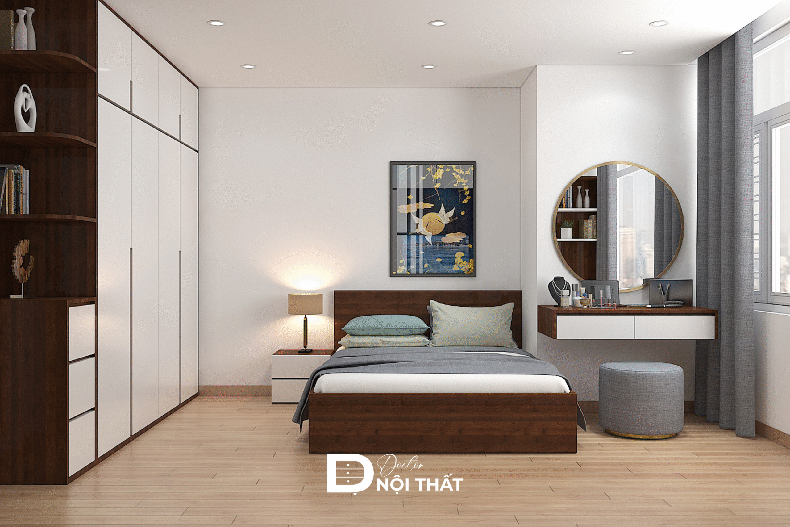 Bố trí cửa kính lớn để tối ưu ánh sáng