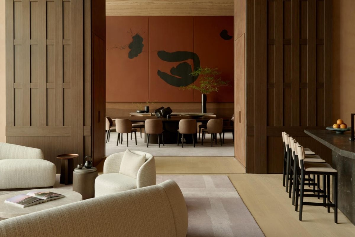 Sảnh căn hộ Aman Tokyo