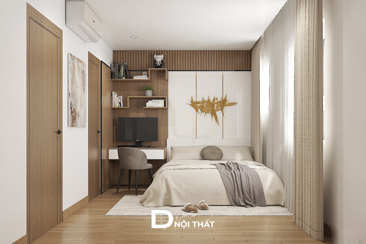 Mẫu phòng ngủ nhỏ, đầy đủ tiện nghi được nhiều gia chủ lựa chọn