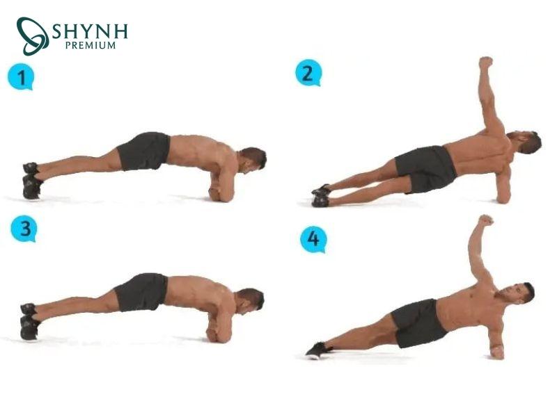 Bài tập giảm mỡ bụng Rolling Plank