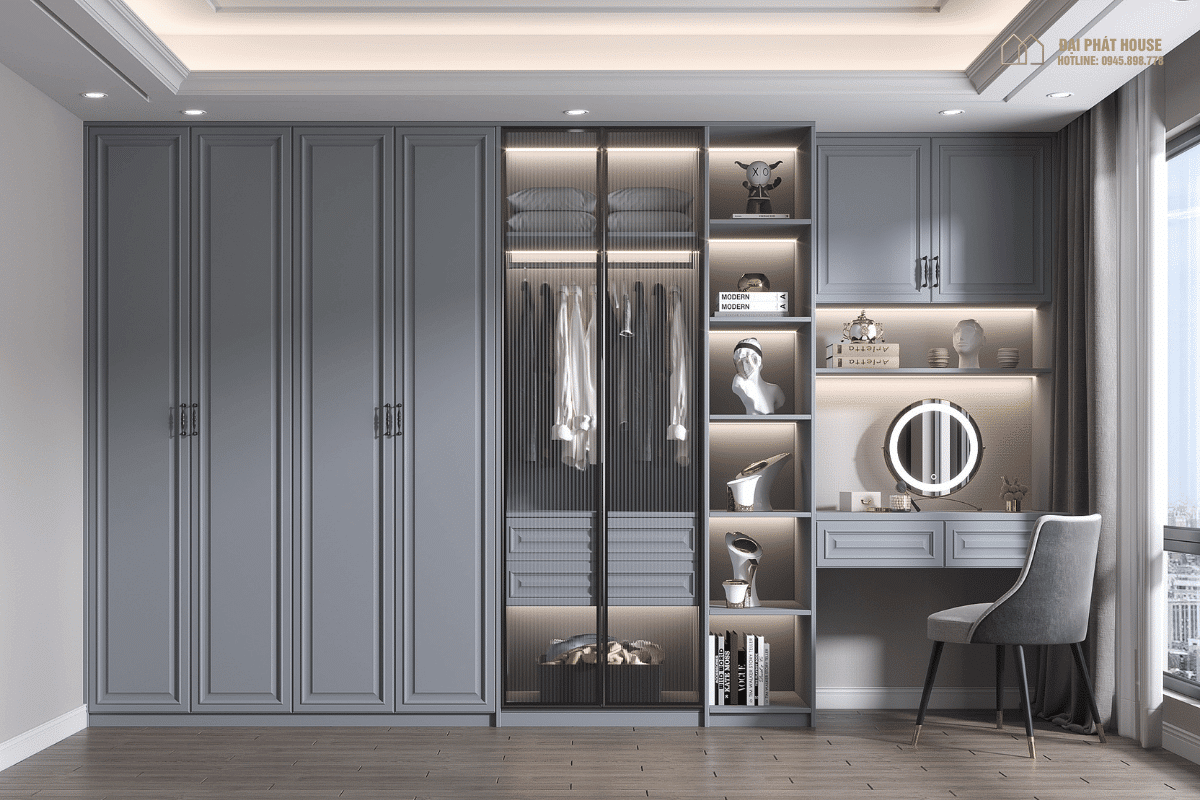 Thiết kế phòng thay đồ tân cổ điển