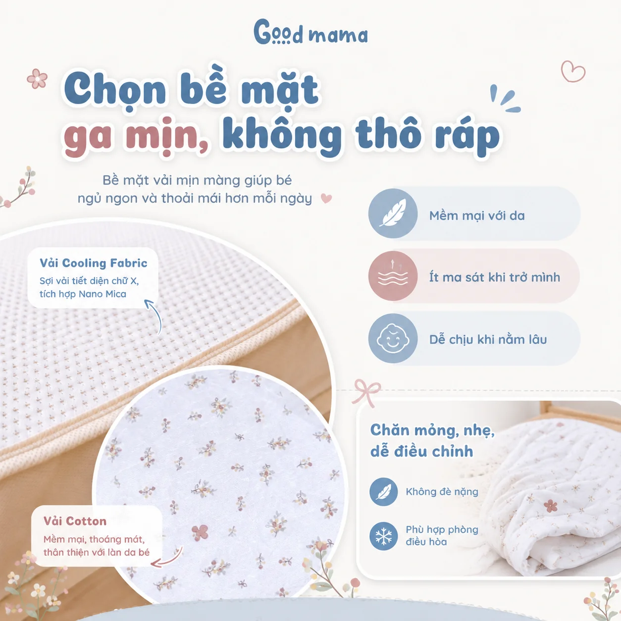 Gợi ý chăn ga mùa hè cho mẹ bầu và những sai lầm cần tránh