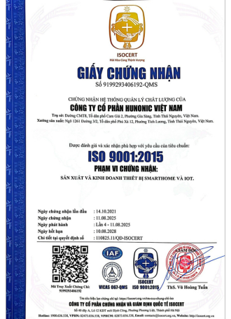 Chứng nhận tiêu chuẩn chất lượng ISO 9001:2015
