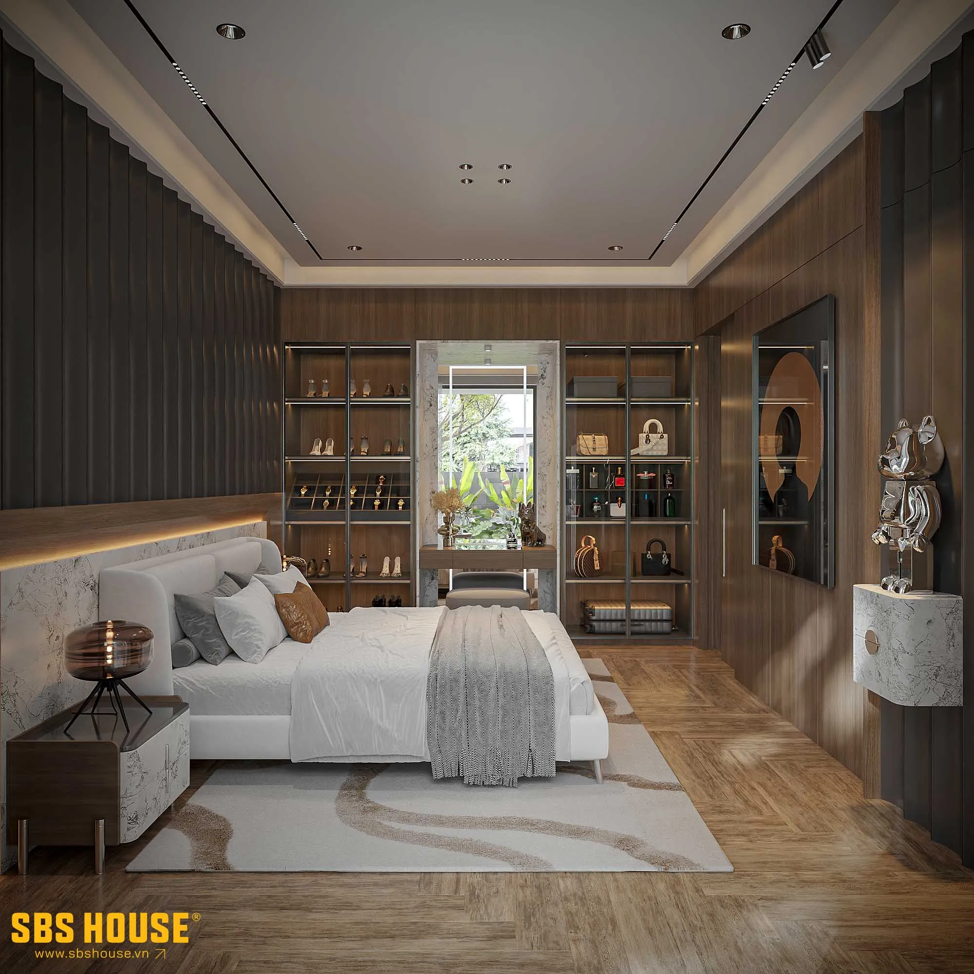 Mẫu phòng ngủ nhẹ nhàng dành cho nữ