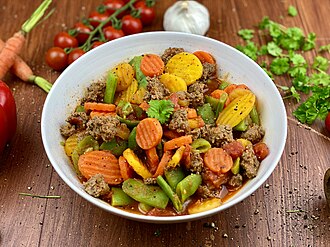 Bữa ăn rau củ và đạm thực vật