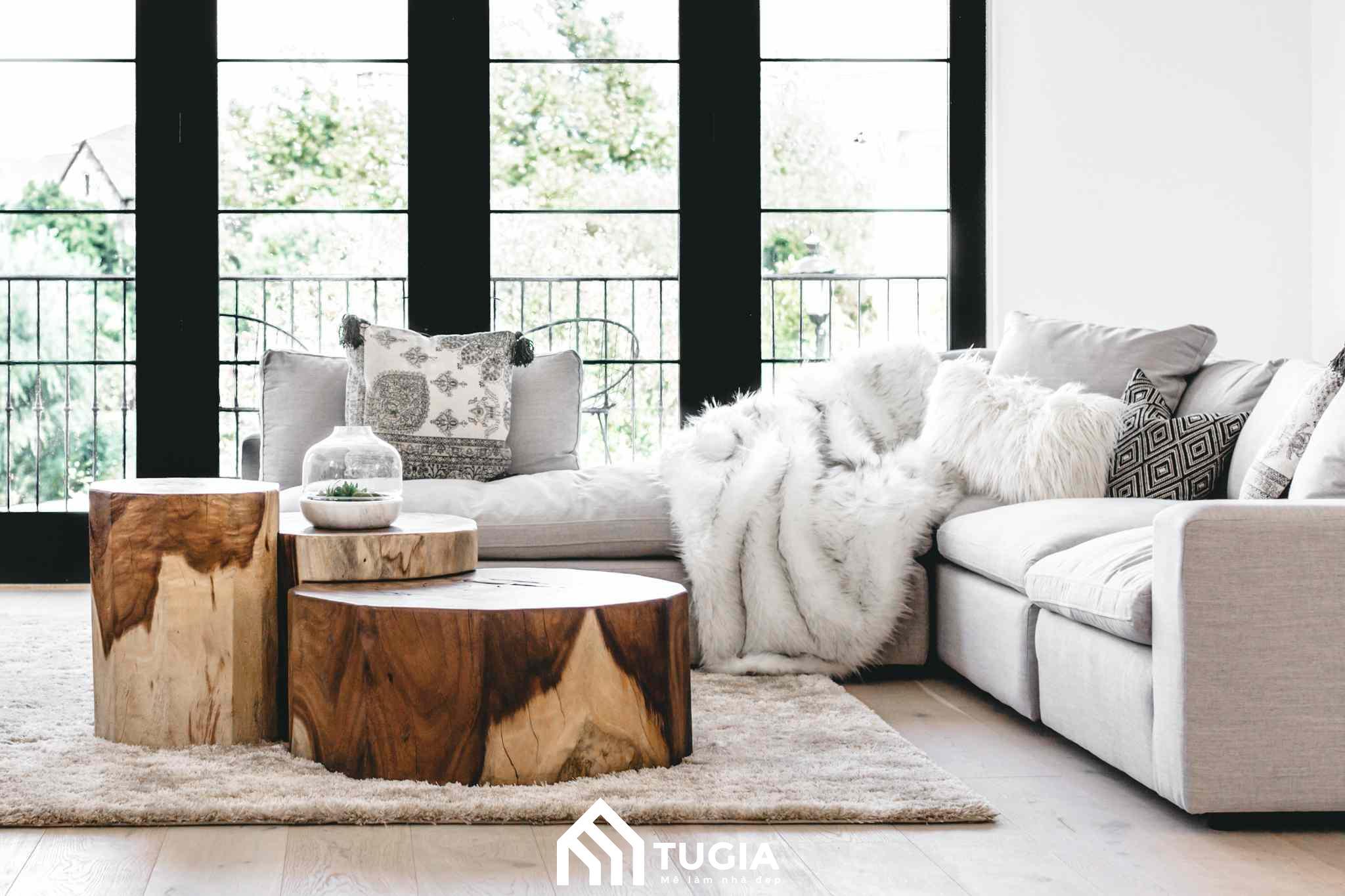 Bộ sofa hiện đại giúp trang trí phòng khách thêm sang trọng