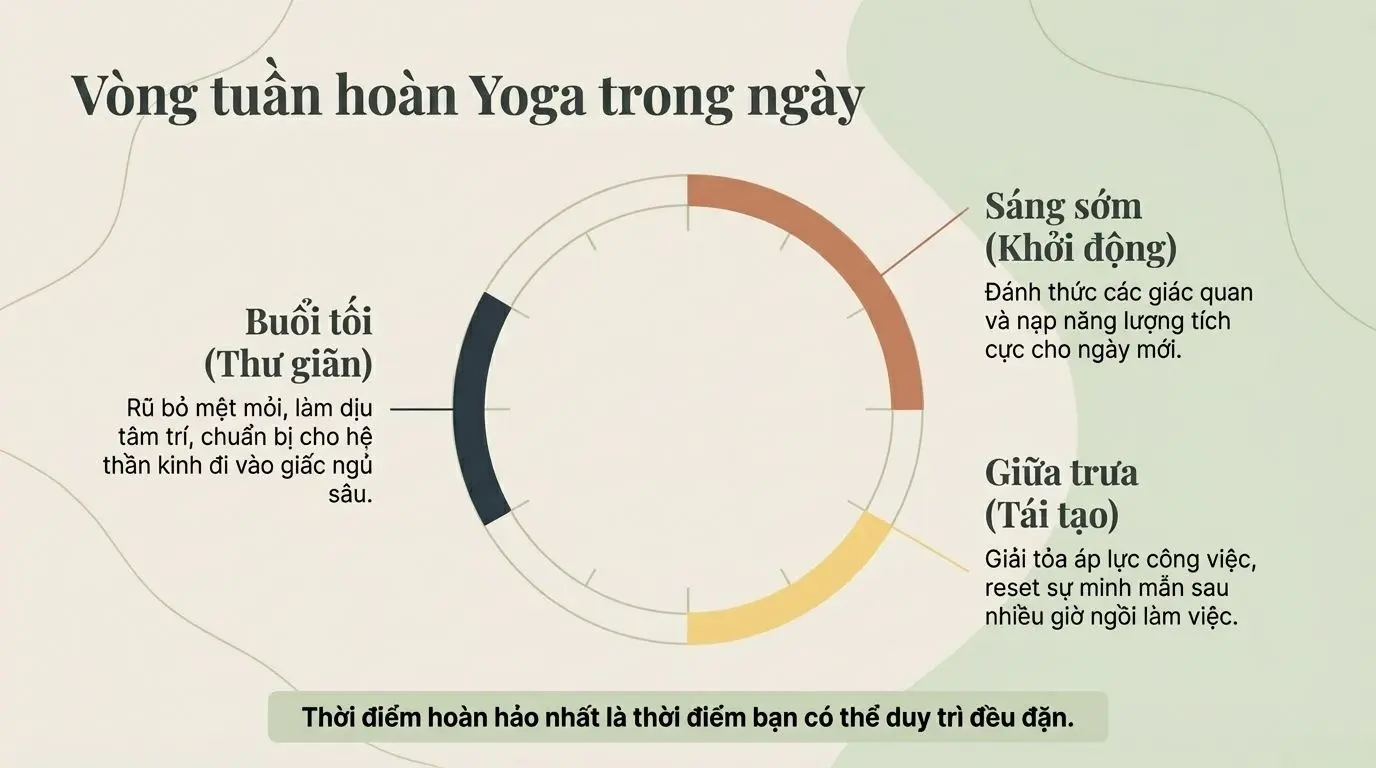 Vòng tuần hoàn yoga trong ngày