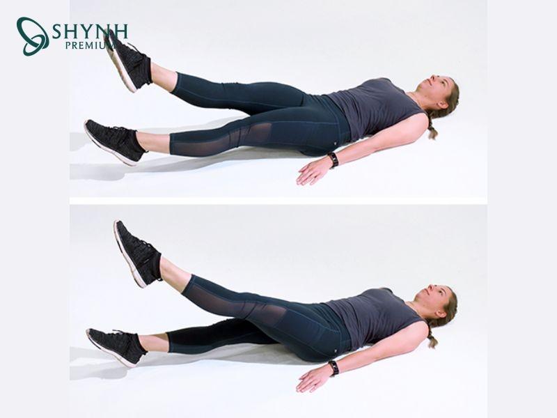 Bài tập thể dục giảm mỡ bụng Scissor Kicks