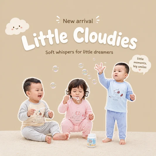 GBD 6-03: BỘ CÀI VAI KHÁNG KHUẨN - MỀM MẠI, AN TOÀN CHO BÉ YÊU