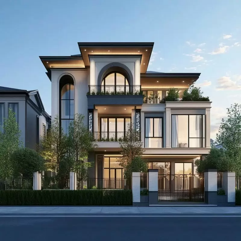 Thiết kế ban công cho nhà biệt thự