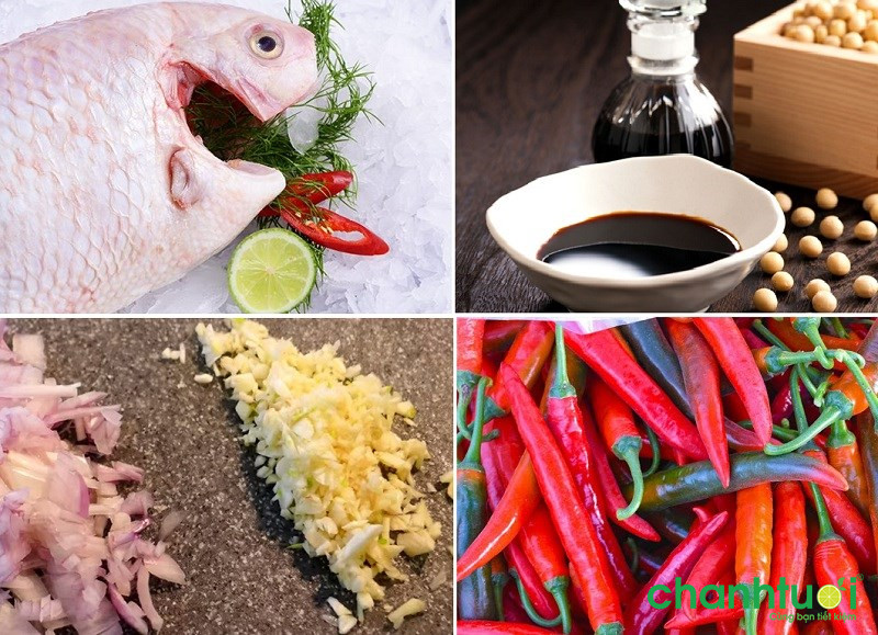 Cá diêu hồng hấp xì dầu
