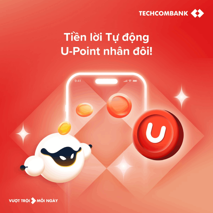 Bật Techcombank Sinh Lời Tự Động trên tối đa 4 tài khoản, tiền nhàn rỗi không chỉ sinh lời, mà còn sinh thêm điểm