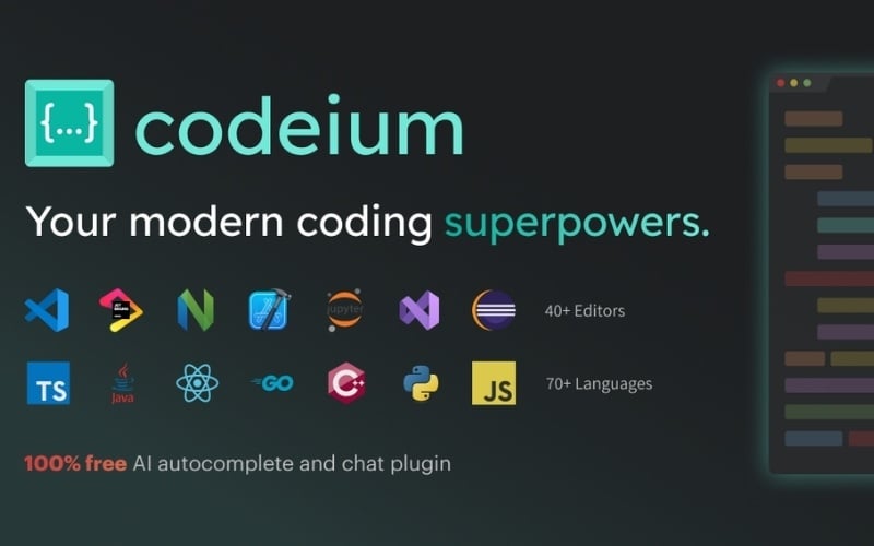 Codeium trợ lý coding miễn phí
