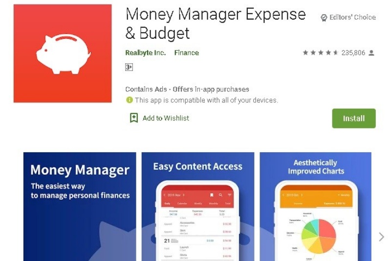 App Money Manager quản lý chi tiêu cá nhân