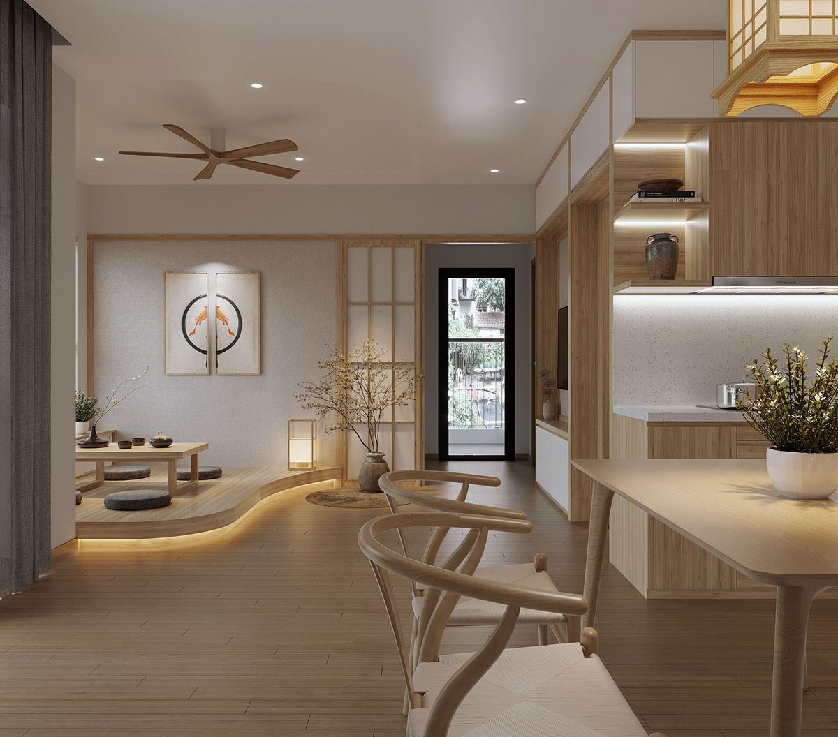 Căn hộ phong cách Nhật Bản tinh tế, nhẹ nhàng