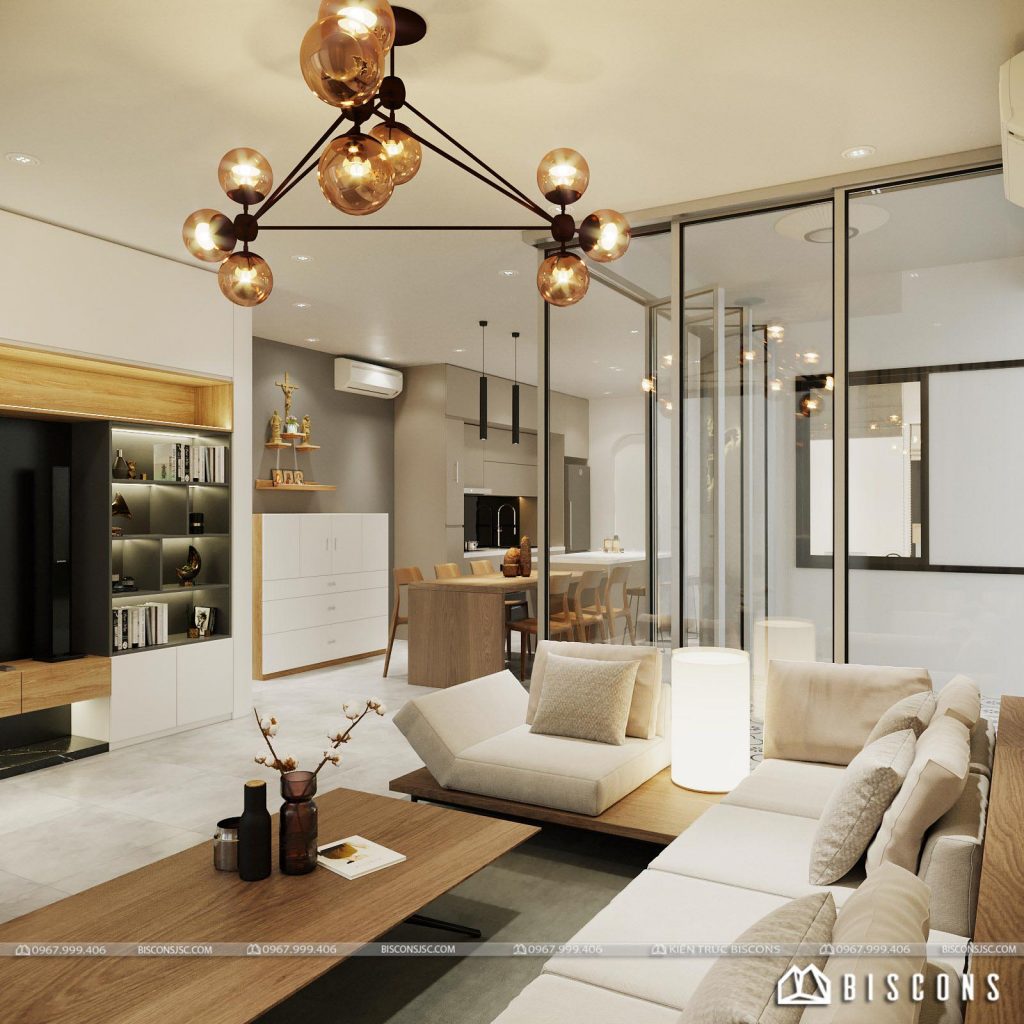 Không gian mở trong nhà hiện đại