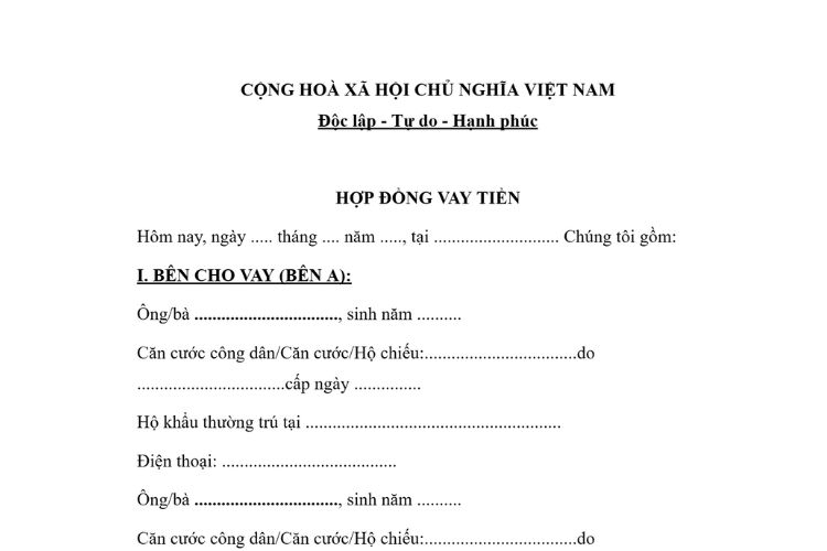 Đọc hợp đồng vay nhà