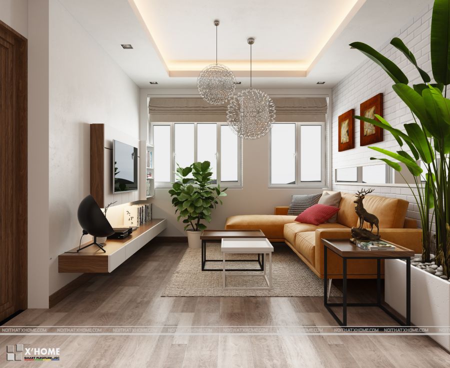 Nội thất treo tường tạo cảm giác rộng hơn