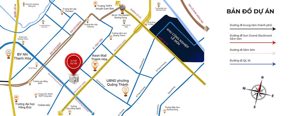 Vị trí dự án căn hộ