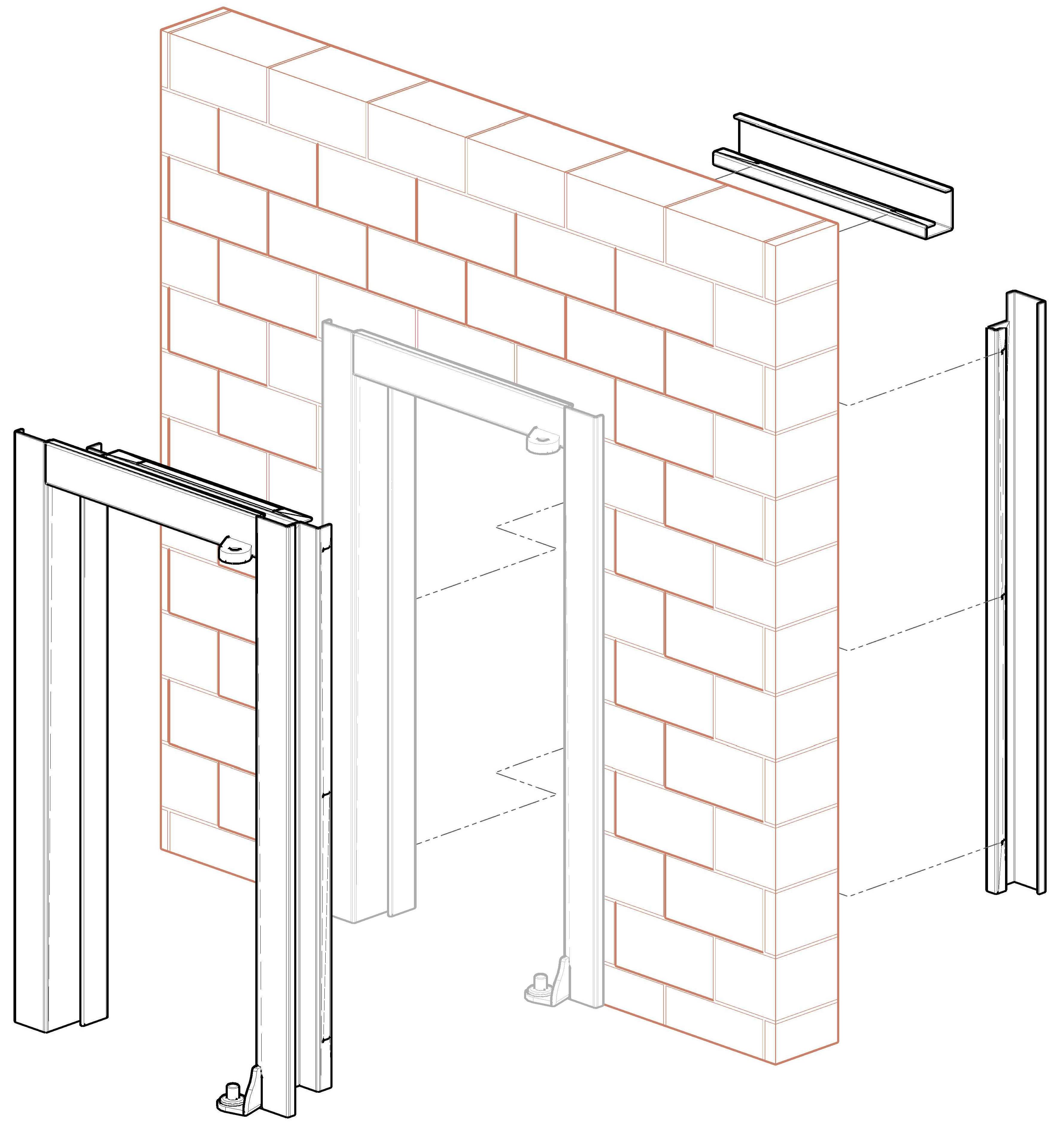 Mảng tường bố cục khung