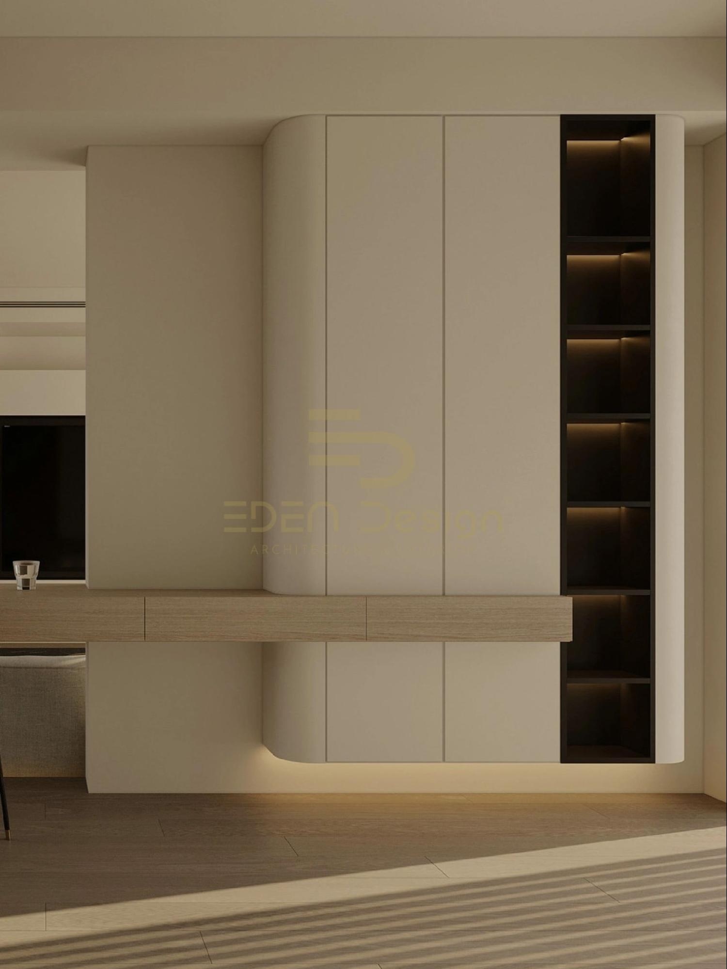 Căn hộ được trang bị đầy đủ nội thất, tích hợp nhiều công năng