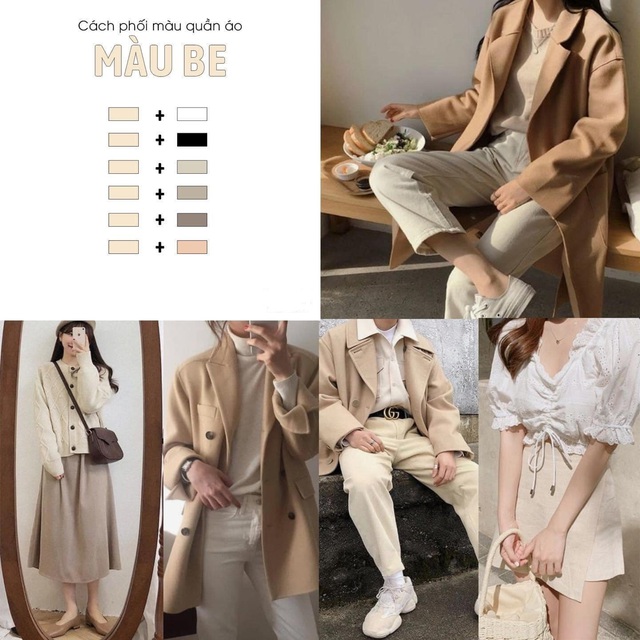Phối màu quần áo nam tương đồng