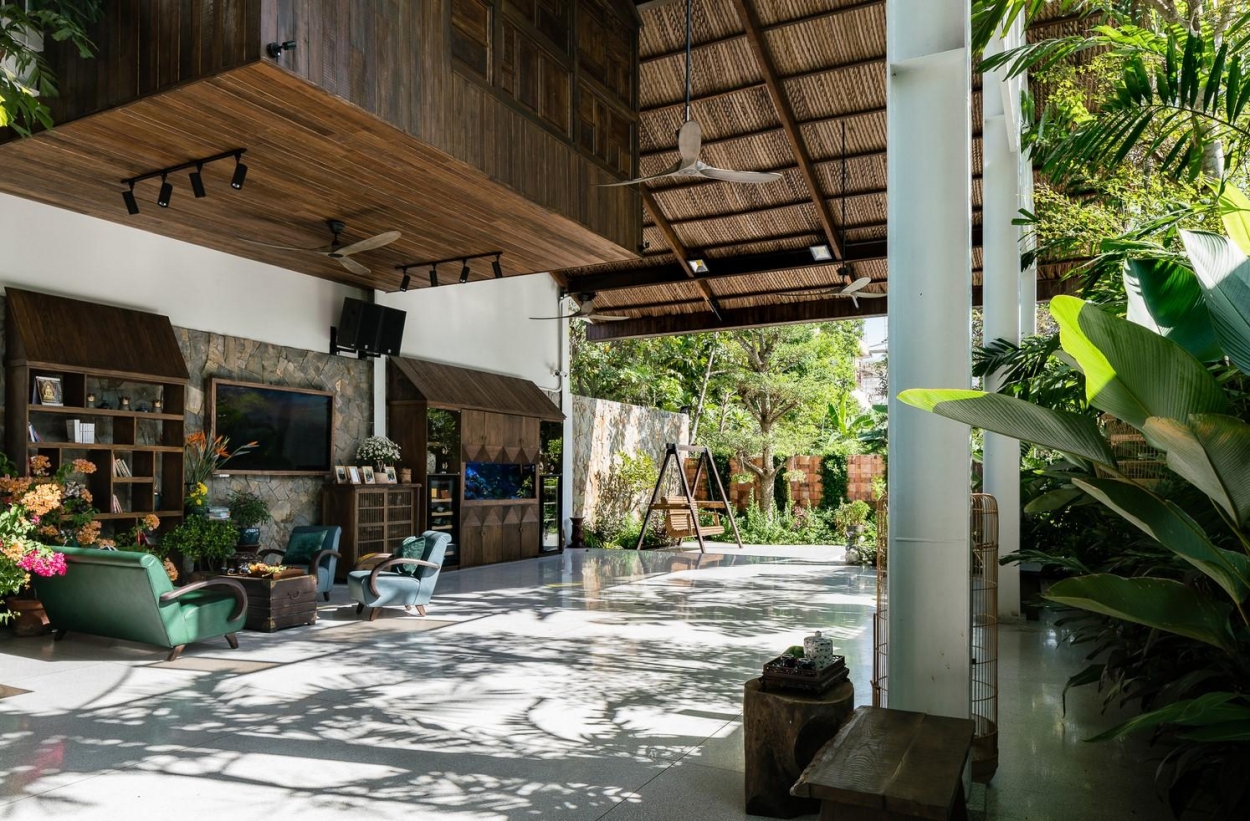 Không gian sống phóng khoáng trong ngôi nhà Tổ chim