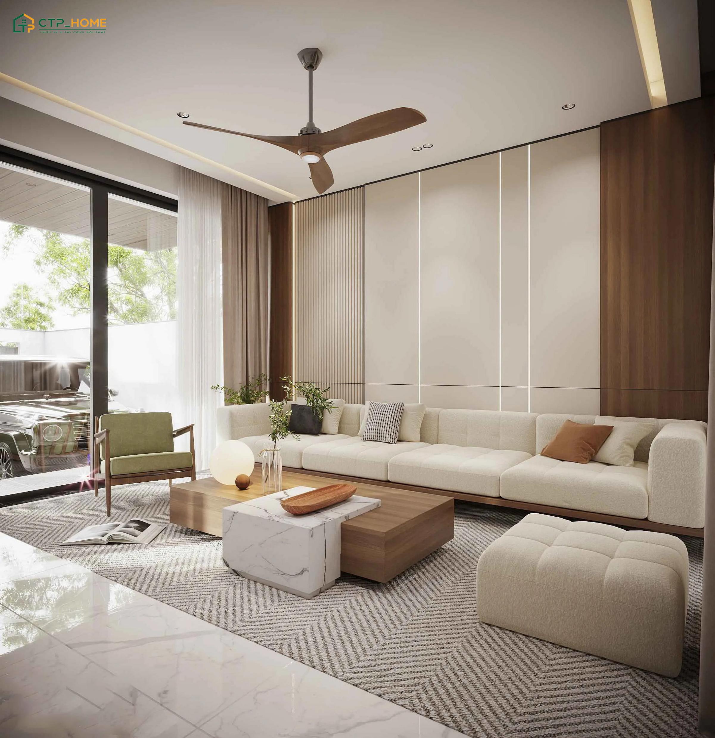 Phòng khách 15m2 tiện nghi