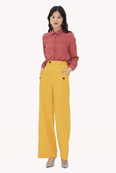 Lịch sự nhã nhặn với set đồ công sở kết hợp hồng vàng
