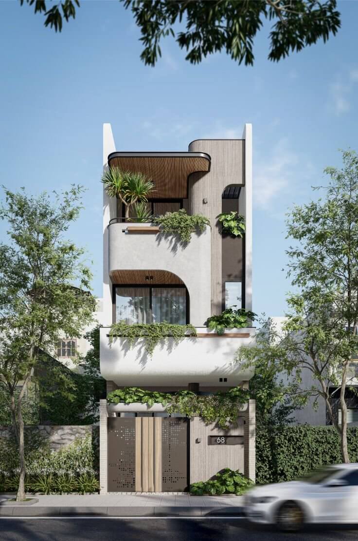 Mẫu nhà hiện đại 2026 với kiến trúc house-in-house