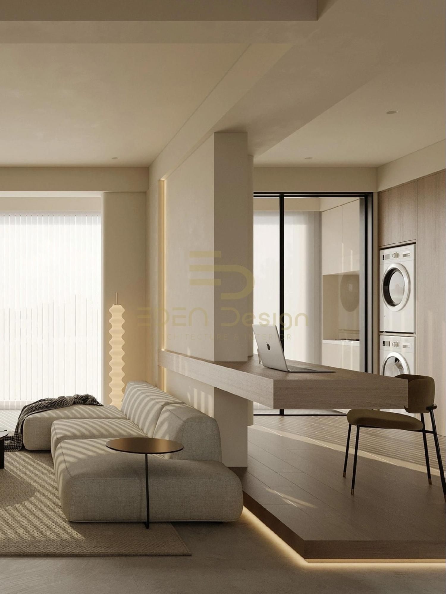 Thiết kế bàn làm việc độc đáo nhằm tiết kiệm diện tích cho căn phòng