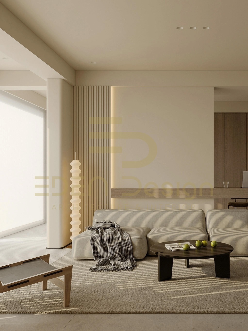 Sự kết hợp hài hòa của nội thất làm cho bố cục căn phòng được rõ ràng