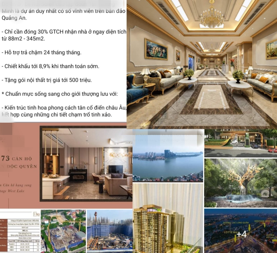 Giao diện tin rao căn hộ