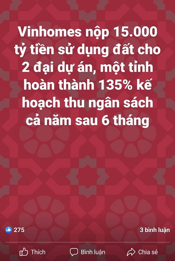 Bảng giá nhà đất Việt Nam