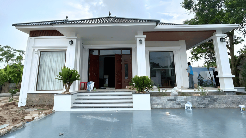 Nhà cấp 4 mái Nhật hoàn thiện tại Hưng Yên
