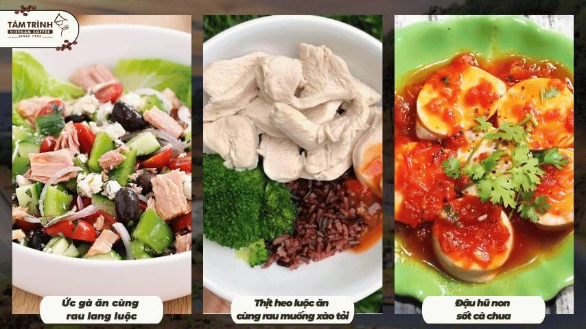 Ức gà và rau xanh là lựa chọn quen thuộc trong ăn healthy