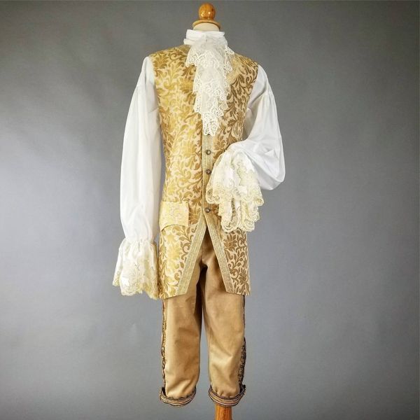 Trang phục Rococo nam với phom dáng cầu kỳ và chất liệu cổ điển