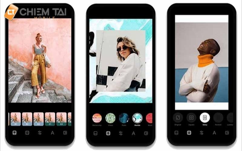 Instasize cung cấp bộ lọc đa dạng cho cả ảnh và video thời trang