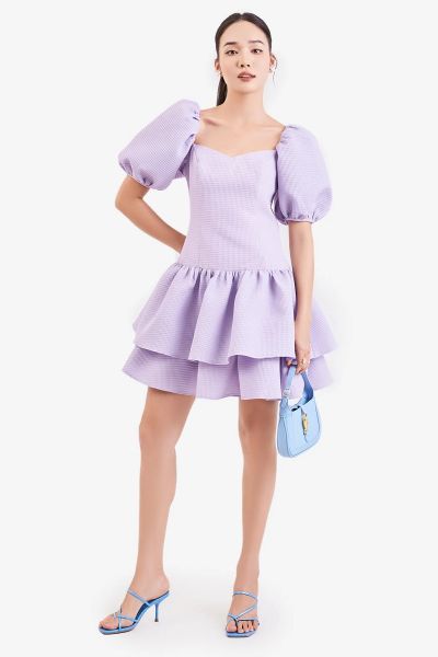 Xanh pastel phối cùng tím pastel mộng mơ