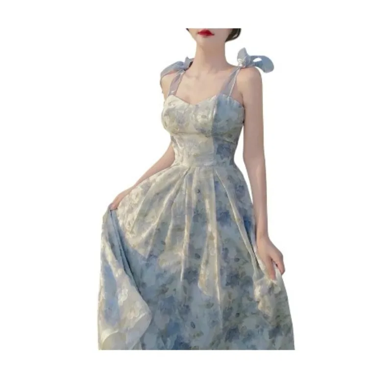 Đầm maxi voan lụa chiffon hai lớp